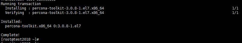 Centos7下yum安装和使用Percona-toolkit工具