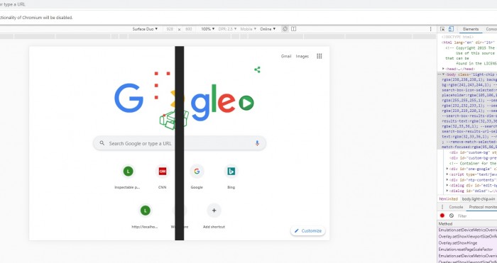 微软在Chromium中新增对双屏模拟器的支持