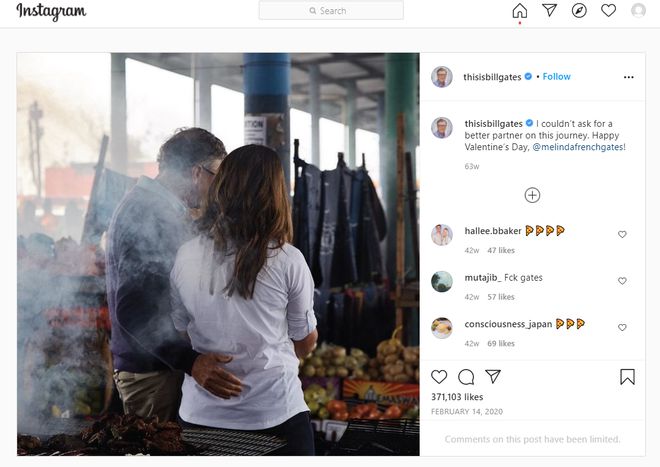 盖茨夫妇离婚令太多人震惊，他们则关闭了推特评论