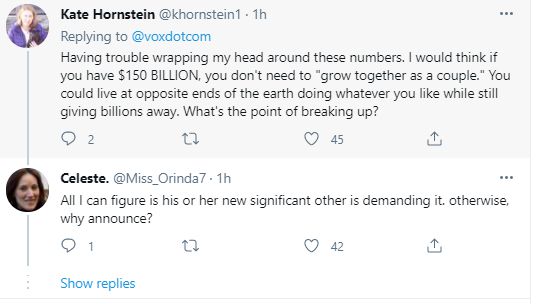 盖茨夫妇离婚令太多人震惊，他们则关闭了推特评论