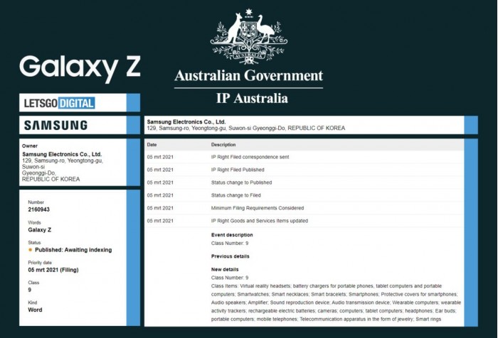 扩充可折叠手机阵容 三星已注册“Galaxy Z”商标