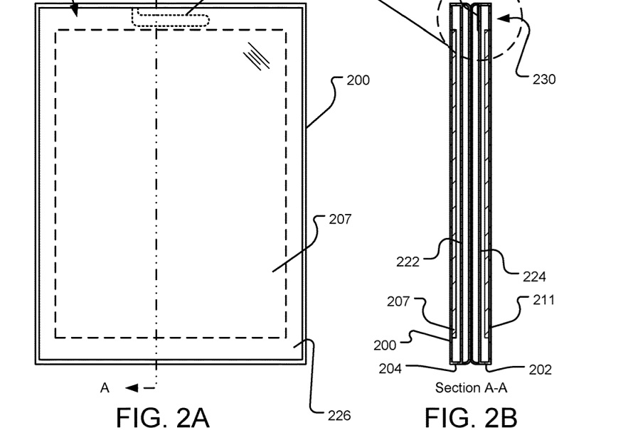 微软为可折叠手机申请专利 内容涉及金属框架和显示屏盖板