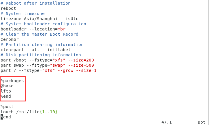 Linux —— kickstart自动安装脚本