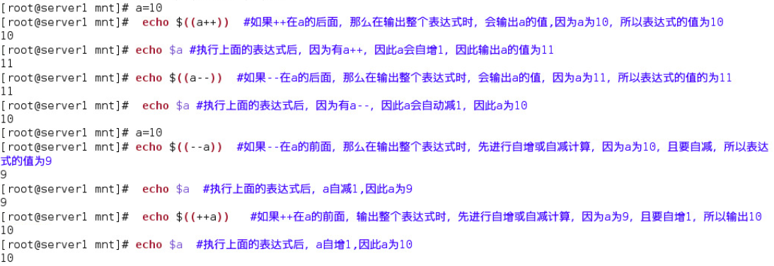 shell中的数学运算