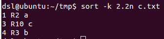 sort命令