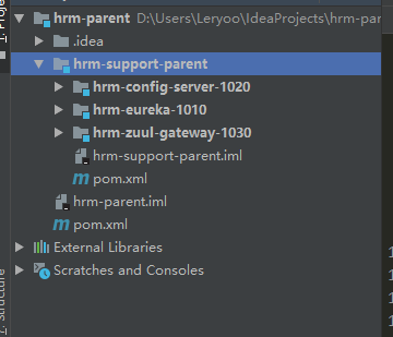 Springcloud微服务项目——人力资源管理(HRM)Day01 项目的搭建