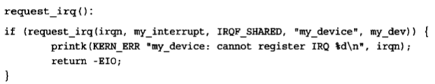 Linux(内核剖析):20---中断之中断处理程序（request_irq、free_irq）