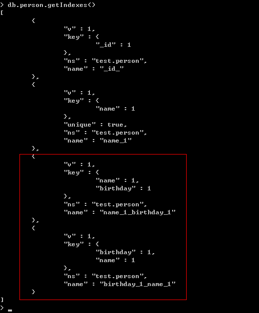 8天学通MongoDB——第四天 索引操作