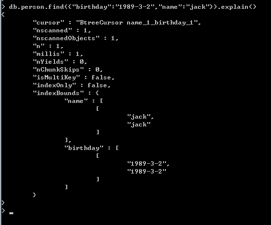 8天学通MongoDB——第四天 索引操作