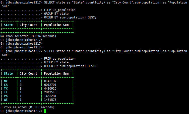 hadoop组件---面向列的开源数据库(十)--使用phoenix自带工具执行sql脚本以及批量导入数据到hbase中