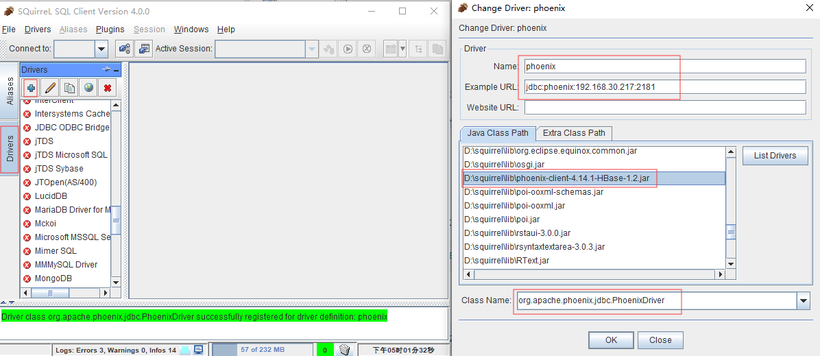 hadoop组件---面向列的开源数据库(九)--使用phoenix图形界面客户端查询hbase