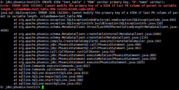 hadoop组件---面向列的开源数据库(七)--phoenix查询hbase--映射和常用命令