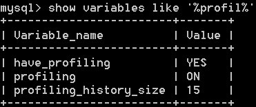 Mysql自带profiling性能分析工具