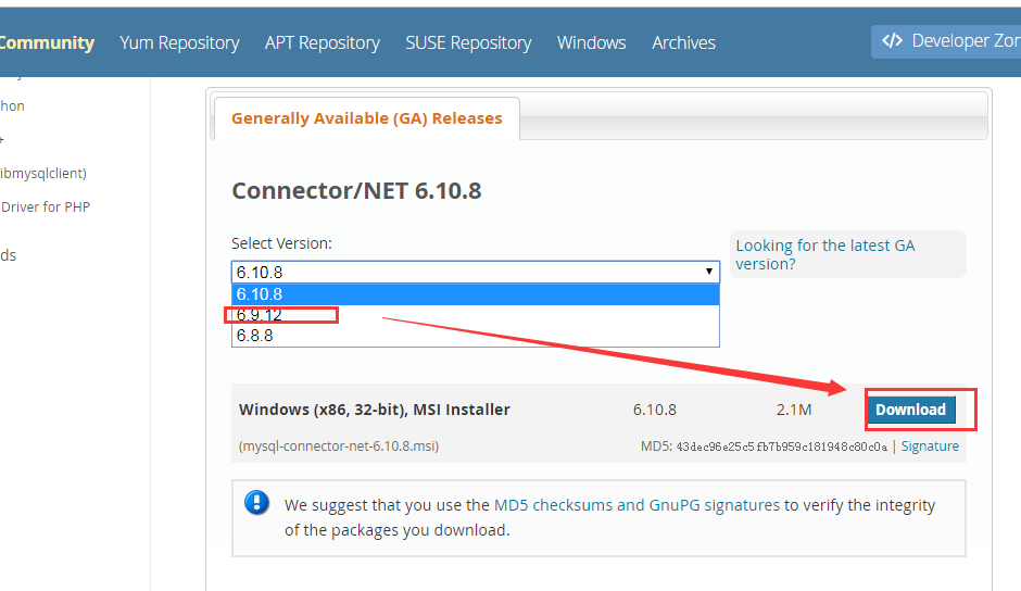 C# 连接 MySQL 数据库