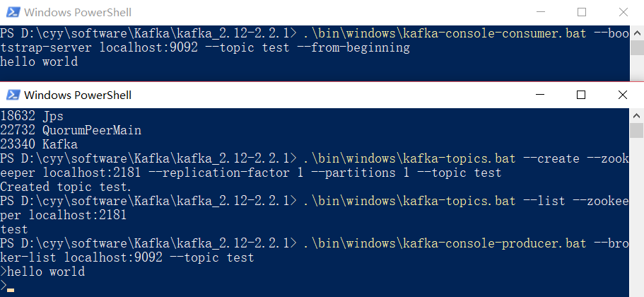 在Windows安装运行Kafka