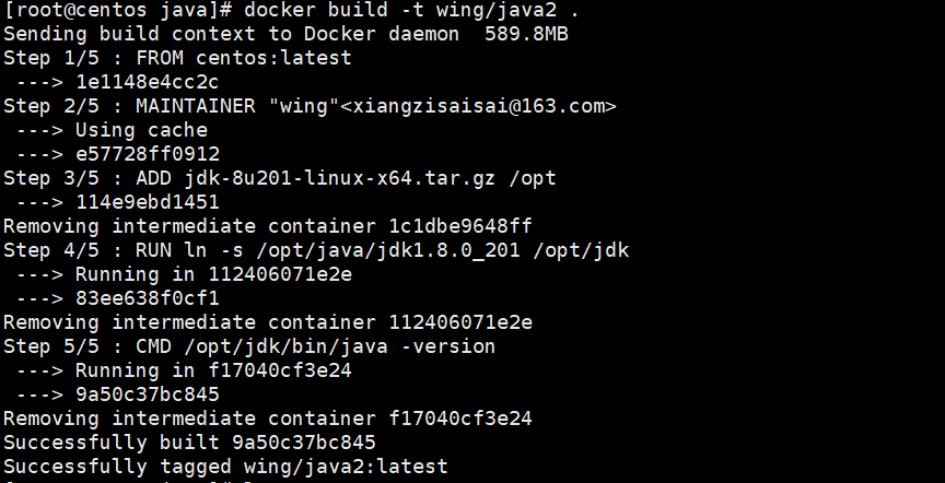 Dockerfile 构建镜像
