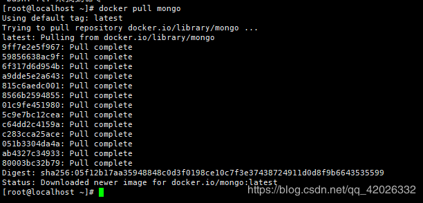 docker安装mongodb