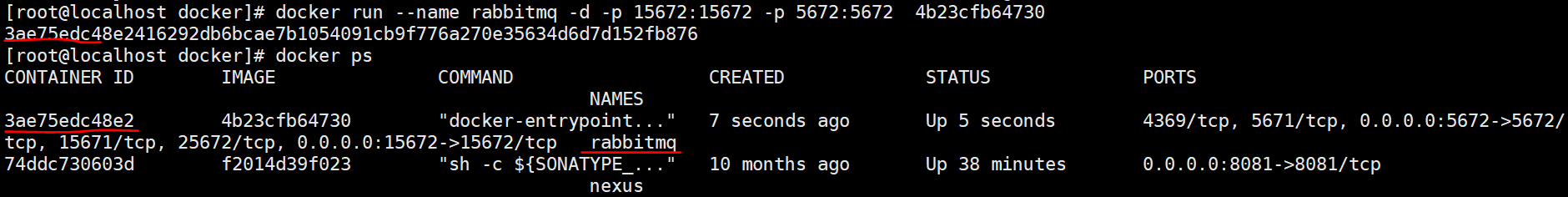 docker安装RabbitMQ