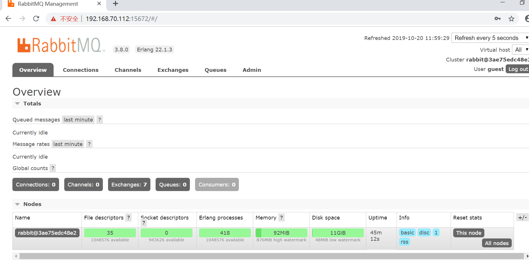 docker安装RabbitMQ