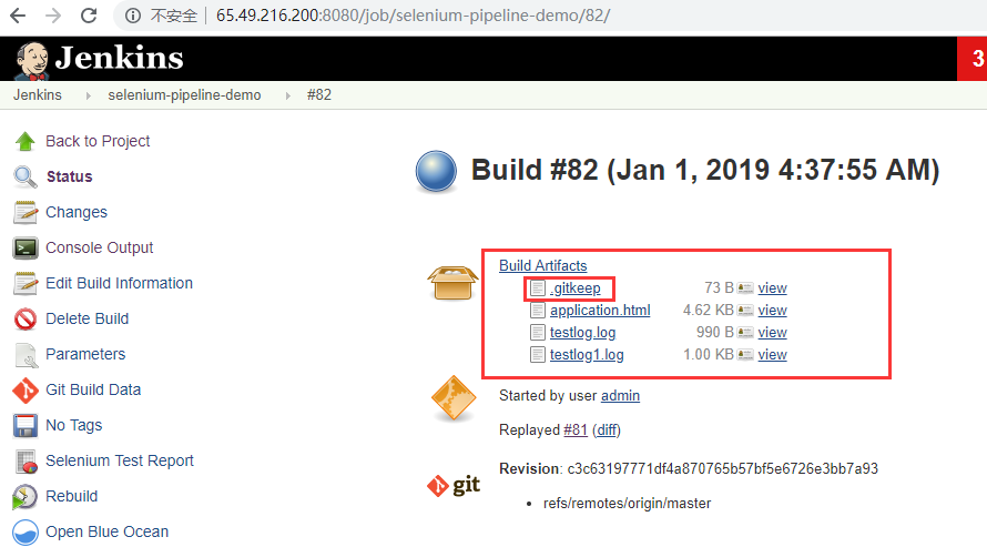 Jenkins高级篇之Pipeline实践篇-9-Selenium和Jenkins持续集成-日志文件归档和插件rebuild介绍--完结篇
