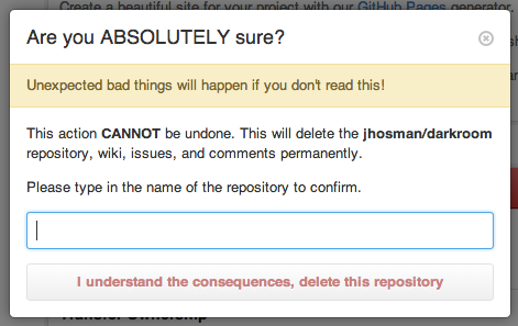 怎么删除github上的仓库