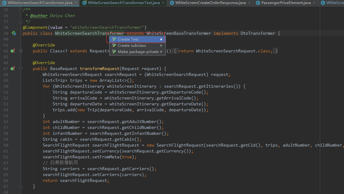 IntelliJ IDEA快速自动生成Junit测试类