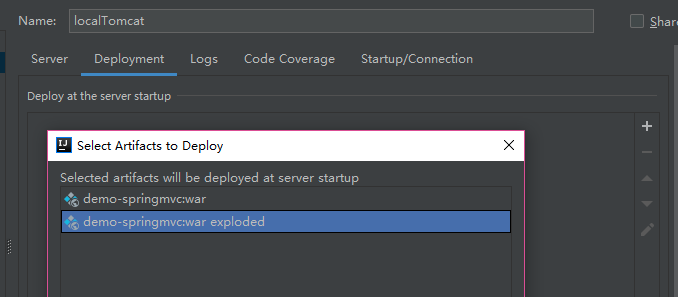 IDEA整合SSM框架之配置本地Tomcat服务器(二)