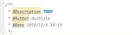 IntelliJ Idea注释模板--类注释、方法注释