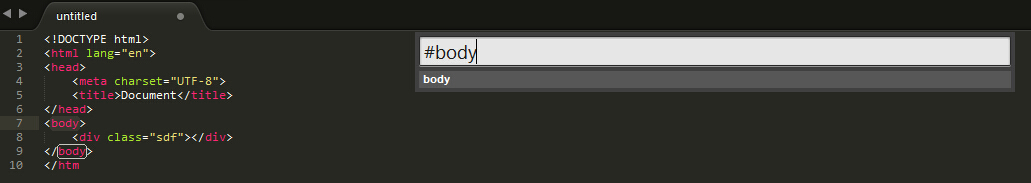 sublime常用快捷键