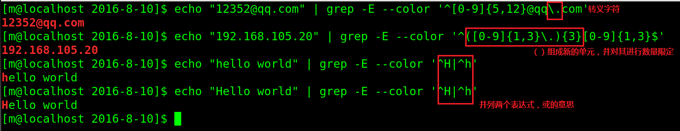 shell 正则表达式