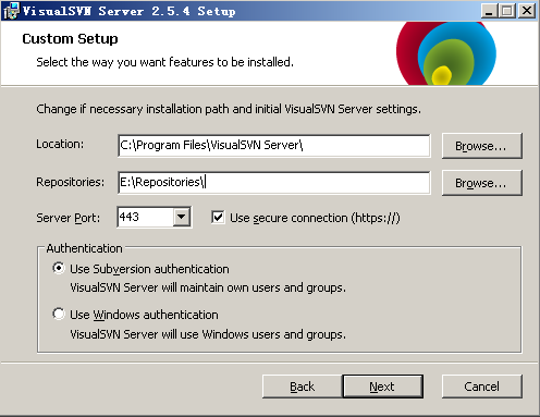 SVN服务器搭建和使用