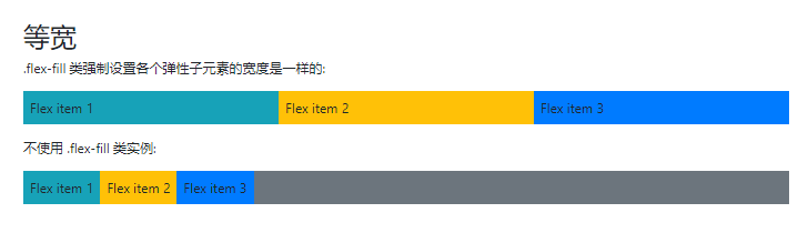 Bootstrap 4 Flex（弹性）布局