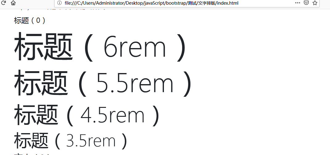 bootstrap之文本排版