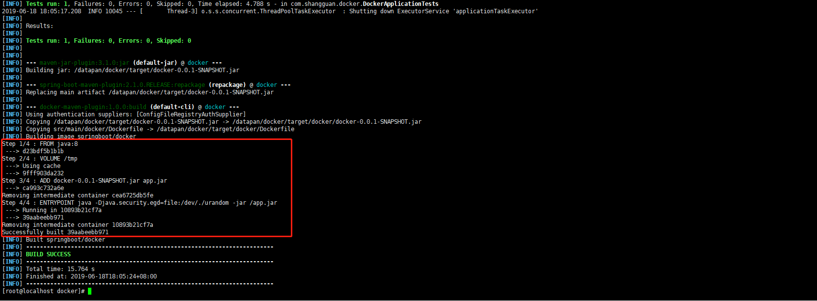 使用Docker部署Spring Boot项目