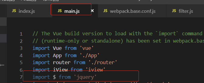 随笔-vue项目引入jQuery
