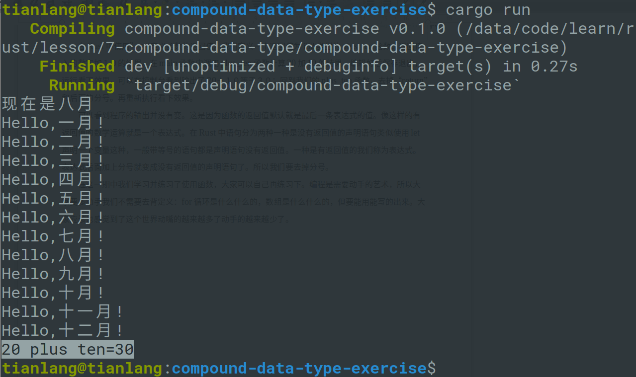 学习新时代编程语言Rust-10函数