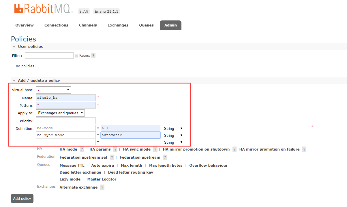 RabbitMQ集群搭建