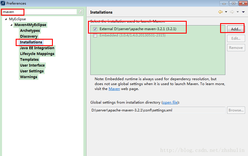 MyEclipse+Tomcat+MAVEN+SVN项目完整环境搭建