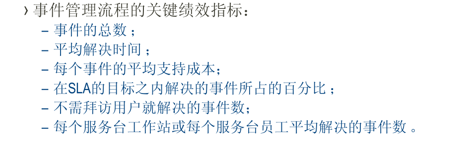 IT服务管理 – ITIL培训- 事件管理