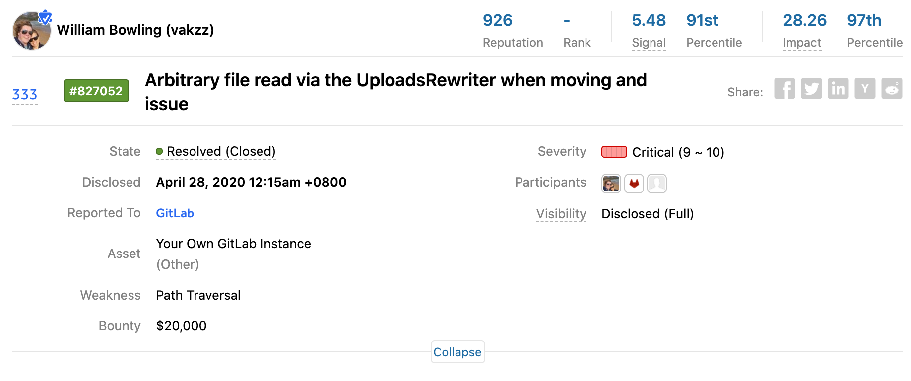 GitLab 向报告远程代码执行漏洞的研究员奖励 2 万美元