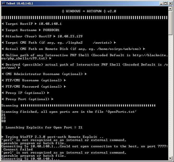 winAUTOPWN 2.7 发布，远程漏洞利用工具