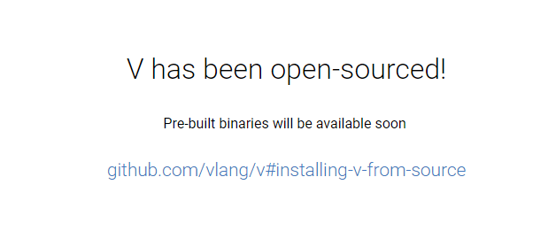安全的全新编程语言 V 发布首个可用版本