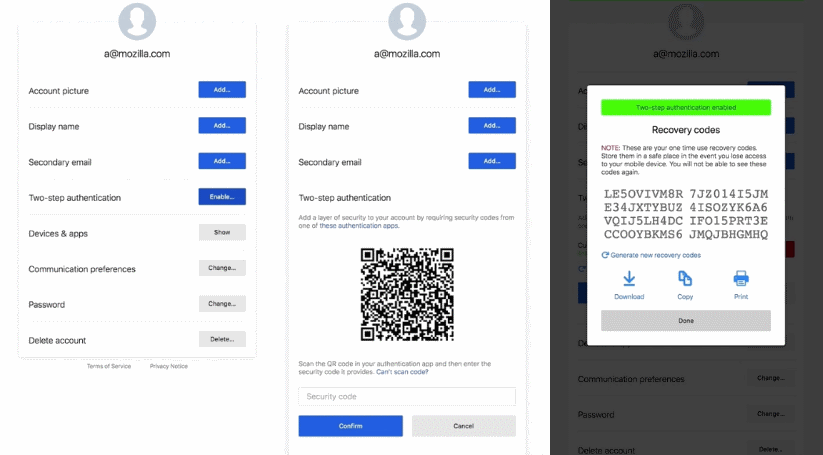 更安全！Mozilla 将为 Firefox 帐号添加“两步验证”的支持