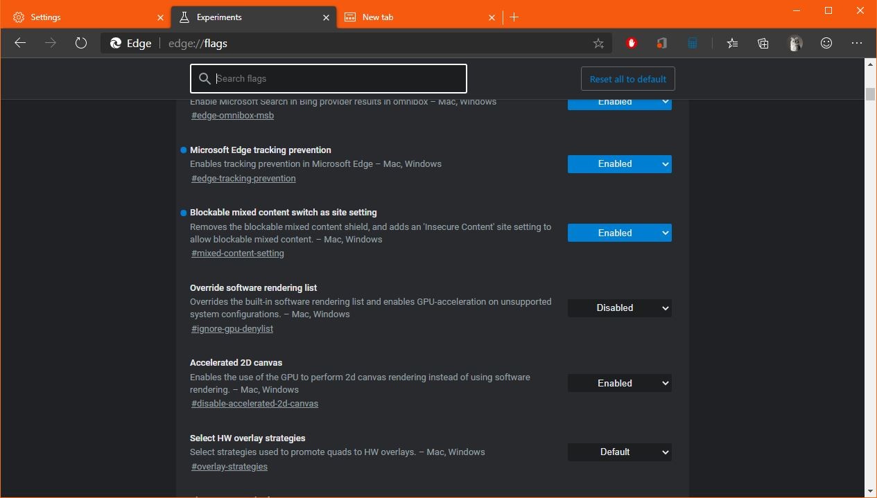Microsoft Edge 浏览器支持阻止访问“不安全内容”