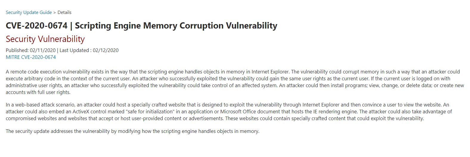 因严重 IE 漏洞，微软再为已停止支持的 Windows 7 发布安全更新