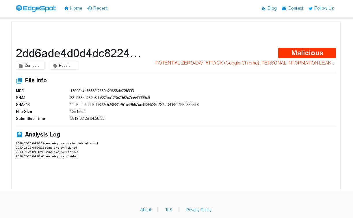 Chrome 被曝 0day 漏洞，可让黑客获取用户数据