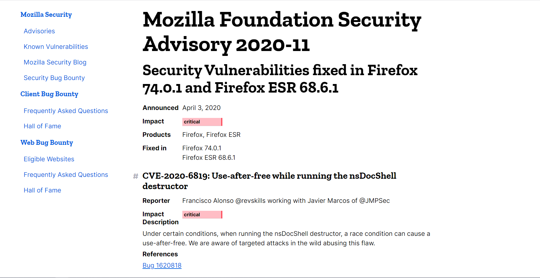 Firefox 修复两项 0 day 漏洞，建议用户尽快升级