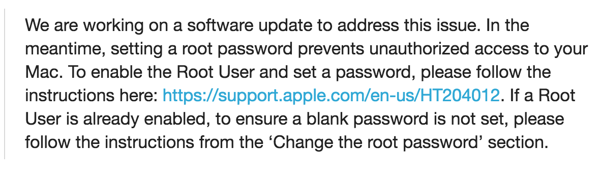 macOS High Sierra 现重大漏洞,无需密码即可登录