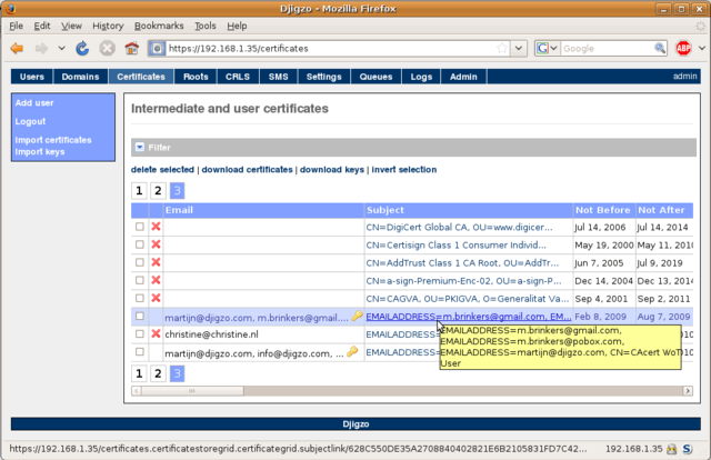 Djigzo 1.4.0 发布，安全邮件代理