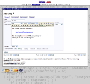 WebCalendar 1.2.5 发布，安全漏洞修复